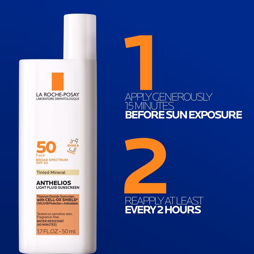 Anthelios Mineral Tinted Ultra Light Face Sunscreen Fluid SPF 50 - Image 2
